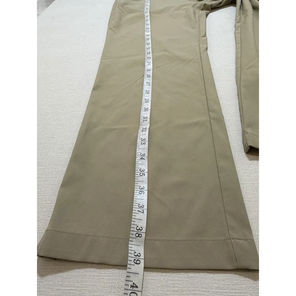 Adidas Men's Golf Flat Front Performance Pants Beige Khaki Tan Sz 36x30 B82628
